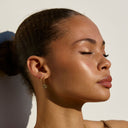 Solange Mini Sun Hoop Earrings, view 7