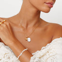 Carlotta Freshwater Pearl Chain Bracelet, view 3