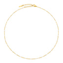 Bettina White Enamel Beaded Choker Necklace, view 14