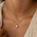Layla Gold Nugget Pendant Necklace, view 2