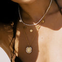 Ivy Virgin Mary Pearl Pendant Necklace, view 12