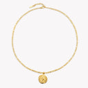 Josephine Gold Roman Coin Pendant Necklace, view 10