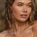 Briony Blue & White Enamel Choker Necklace, view 2