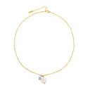 Lilian Mother of Pearl Shell and Ceramic Bead Necklace, view 10