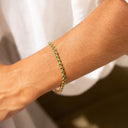 Angela Green Bezel Set Tennis Bracelet, view 2