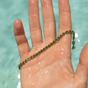 Angela Green Bezel Set Tennis Bracelet, view 4