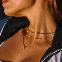 Myla Aventurine Stone Pendant Necklace, view 2