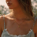 Julia Gold Hamsa Hand Pendant Necklace, view 10
