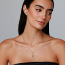 Julia Gold Hamsa Hand Pendant Necklace, view 7