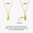 Julia Gold Hamsa Hand Pendant Necklace, view 11