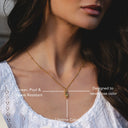 Julia Gold Hamsa Hand Pendant Necklace, view 4