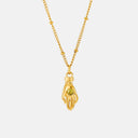Julia Gold Hamsa Hand Pendant Necklace, view 5