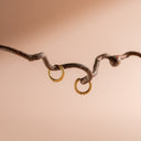 Matilde Hammered Huggie Hoop Earrings, view 10
