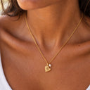 Leonie Heart Charm and Freshwater Pearl Necklace