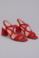 Libby slingback heeled sandals with sculpted straps, view 9