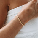 Joelle Flat Herringbone Chain Bracelet, view 2