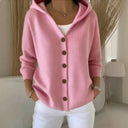 Mila Effortless Comfort - Soft Hooded Knit Cardigan