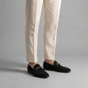 Gus suede horsebit loafers for men with almond toe, view 9