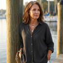 Danica breathable relaxed fit blouse in lightweight fabric, view 3