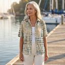 Gemma lightweight relaxed blouse with a soft drape, view 2