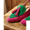 Rosemary ballet loafers for women with fringe detail, view 3