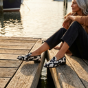 Veronica printed loafers with rounded toe, view 3