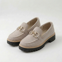 Fern breathable mesh loafers with gold-tone hardware