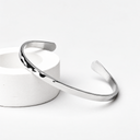 Justine Hammered Textured Cuff Bracelet, view 15