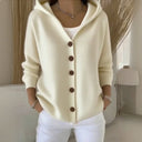 Mila Effortless Comfort - Soft Hooded Knit Cardigan