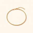 Rhea gold rope chain bracelet