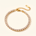 Aurora gold tennis bracelet