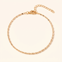 Lia gold sparkle chain anklet
