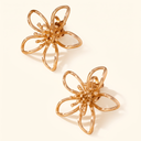 Fiorella wire flower earrings