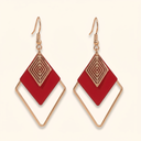 Inez geometric drop earrings