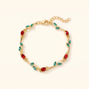 Fleur flower tennis bracelet