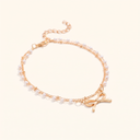 Bella pearl bow anklet