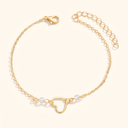 Luna heart anklet