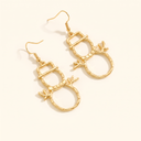Noel snowman earrings