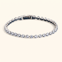 Vera square tennis bracelet