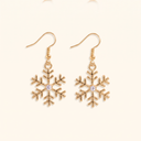 Neve gold snowflake earrings