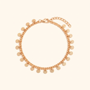 Soleil coin anklet