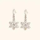 Wynter silver snowflake earrings
