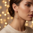Model wearing Marliva jewellery