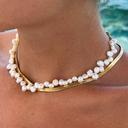 Anouk Irregular Freshwater Pearl Choker Necklace, view 13