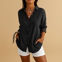 Danica breathable relaxed fit blouse in lightweight fabric, view 4