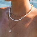 Martha Paperclip Chain Choker Necklace, view 4