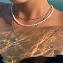 Martha Paperclip Chain Choker Necklace, view 6