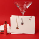 Leonie Heart Charm and Freshwater Pearl Necklace, view 8