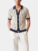 Silas Men's Knitted Polo Shirt, view 6