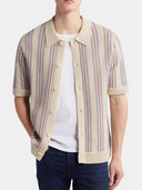 Silas Men's Knitted Polo Shirt, view 7